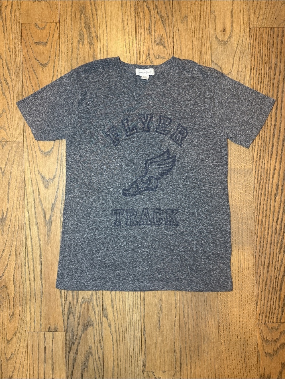 Treasure & Bond Women’s 'Flyer Track' Gray Vintage Look Tee Size X-Small